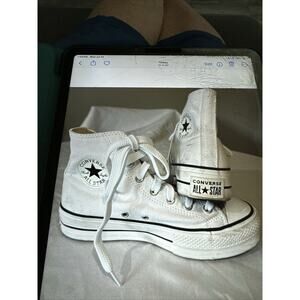 Converse Chuck Taylor All Star Platform High White Women size 8